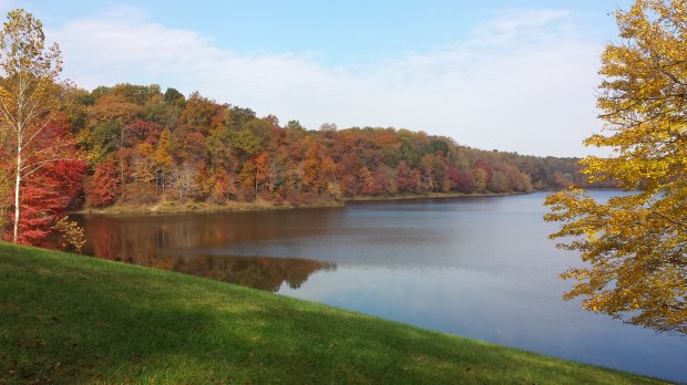 Lake Frank, just east of Rockville, Maryland in October.