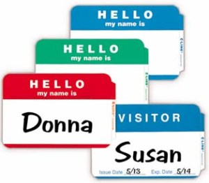 Name badges