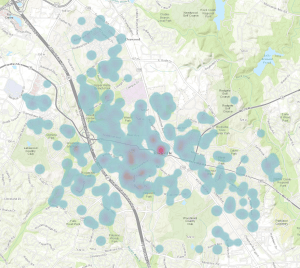 "Early voters" in 2015 came from throughout Rockville.